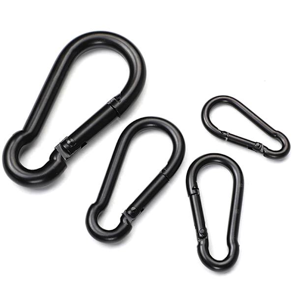 Metallnøkkelring Clipkroker D Karabinkroker Koblingssmykker M 40mm