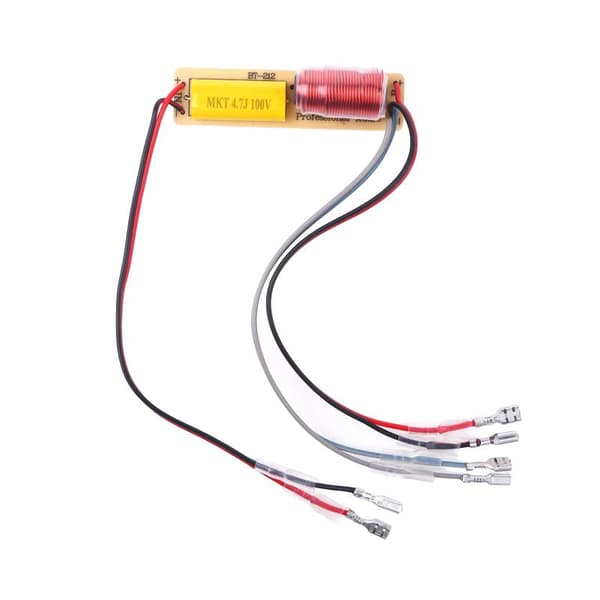 HiFi 80W 2-vejs delefilter med kabel Høj Lav Frekvensdeling 1PCS