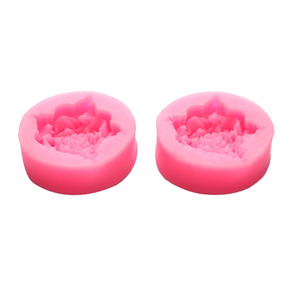 Bloom Rose Silikonkake 3D Blomster Fondant Form Cupcake Candy C