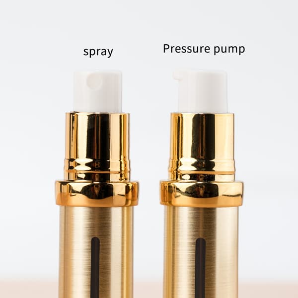 10ml15ml20ml Guld/Silver Tom Påfyllningsbar Luftfri Vakuumpump L Silver spray 10ml