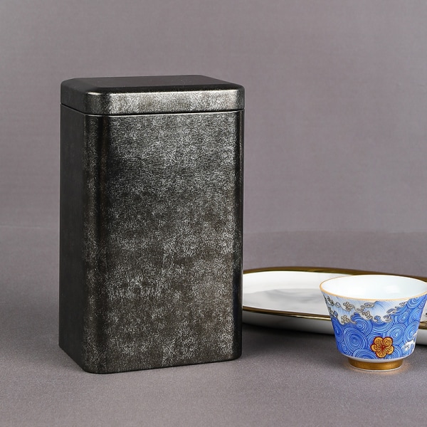 Metallinen Retro Square Tea CAN Säilytyskotelo case Packagi Rose Gold