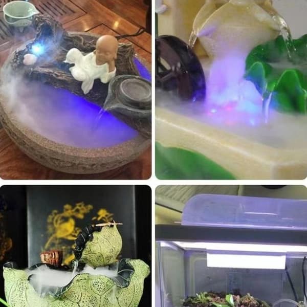 5V USB Mist Maker Fogger Nebulizer Vattenfontän Akvarium Damm A1