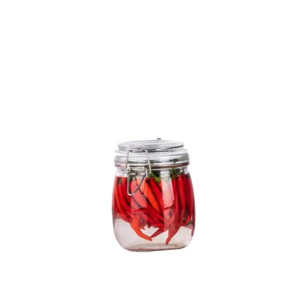 Lufttæt glasbeholder 750ml 1L 1.5L 2L 3L Stor beholder blyfri 4