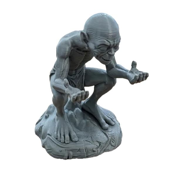 Gollum-formet PLA Pennholder Livaktig Design Robust Tekstur For 1pc