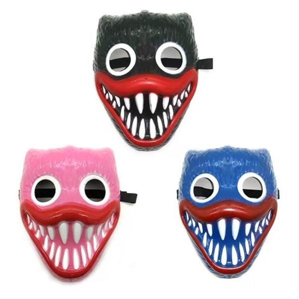 Halloween Cosplay Masks Poppy Playtime Movie Huggy Wuggy Mask Pink