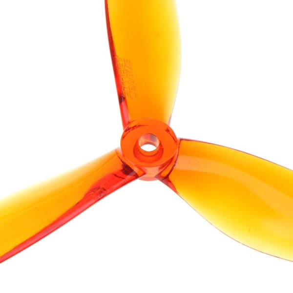 3-blads FPV-dronepropeller med slitesterk PC-konstruksjon og B Orange
