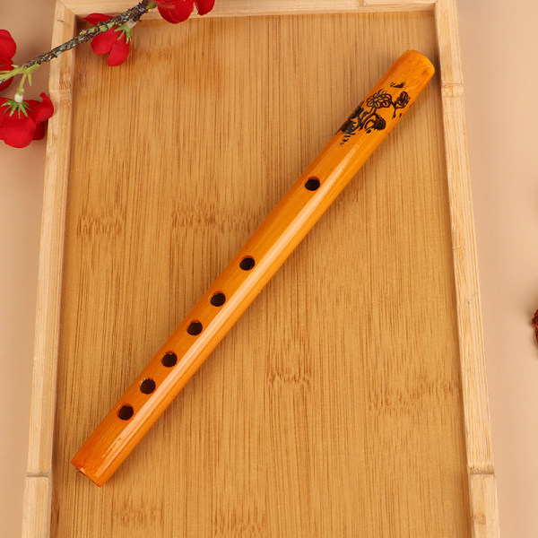1 stk tradisjonell 6-hulls bambusfløyte vertikal fløyte 1pc