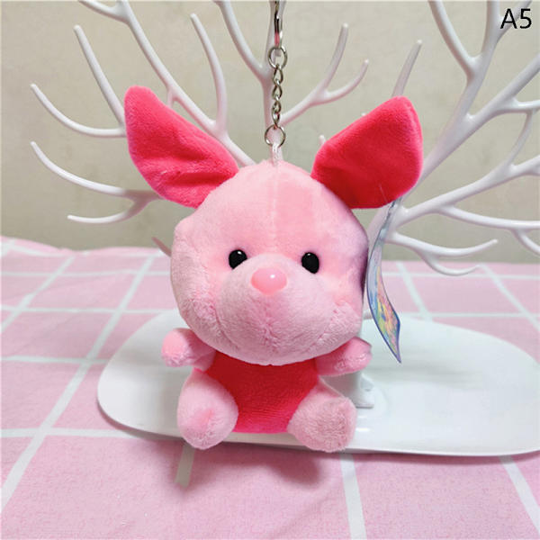 1 stk Kawaii plysjleker Brumm Bear Tigger Piglet Eeyore plysjnøkkel A5