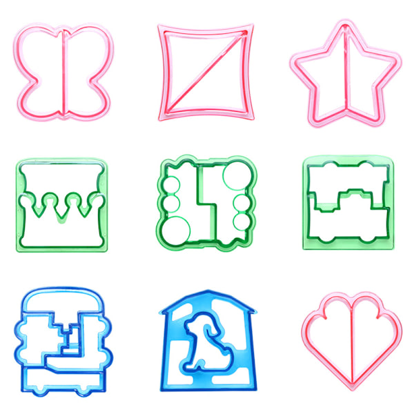 Lounas Tee-se-itse-voileipiä Mould ting Die Bread Biscuits Mold To Puzzles