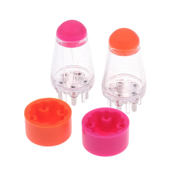 6ML Hårbottenapplikator Flytande Hårväxtkam Serumolja Rose red