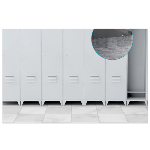 5 stk. Punch-Free Garderobe Lagdelt Skillevæg Sømfri Klæbende L 7*7cm