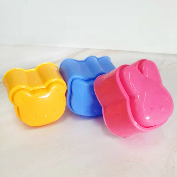 3 st Sushiformar i form av tecknad björn, risbollform DIY Bento 1Set/3pcs