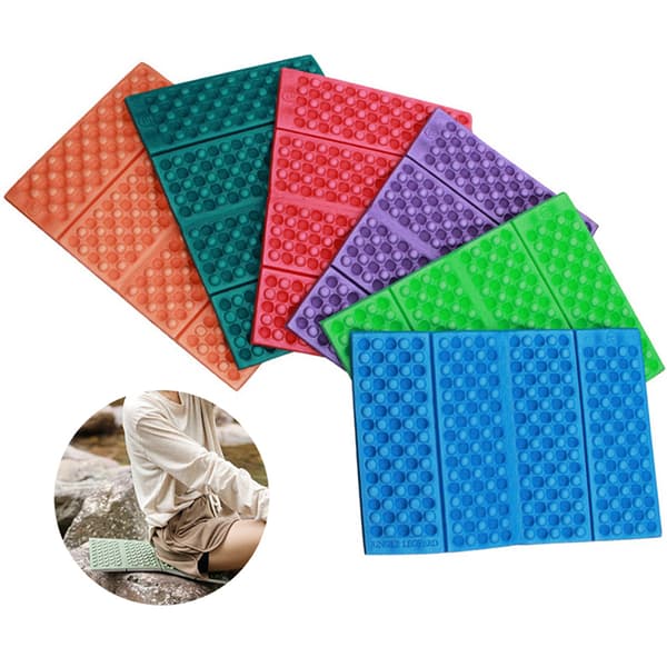 Vikbar utomhuscampingmatta Sits Foam XPE Cushion Portable Bea Red