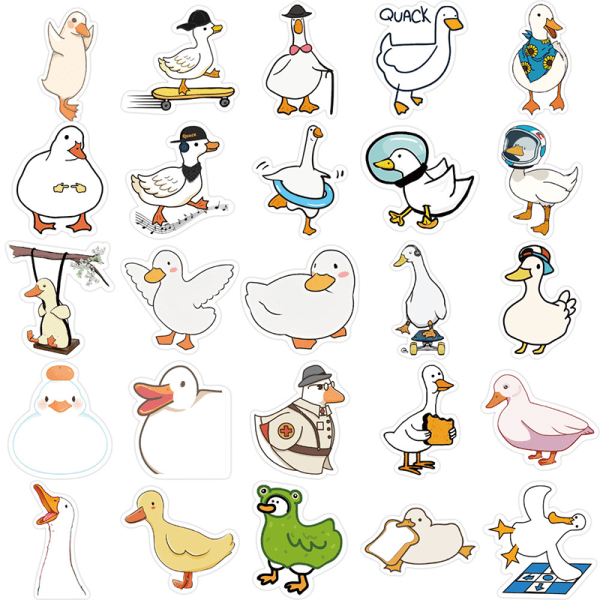 50 Stk e Duck Graffiti Sticker Toy DIY Kid Scrapbook Telefon Wate