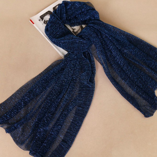 Glitter Skjerf Kvinner Muslim Shimmer Hijab Crinkle Shiny Shawl Is Red