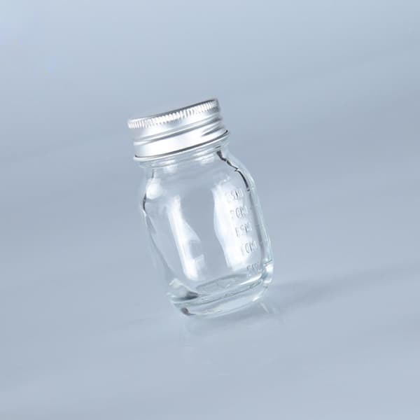 1 kpl 30 ml pieni lasipullo kannella lääkepullo jauheet Ca Silver