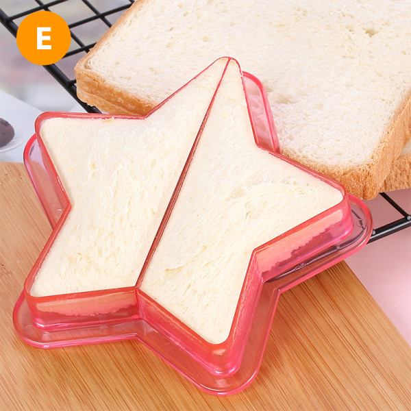 Lunch Gör-det-själv Smörgåsar ter Mould Die Bröd Kex Form Till Pentagram