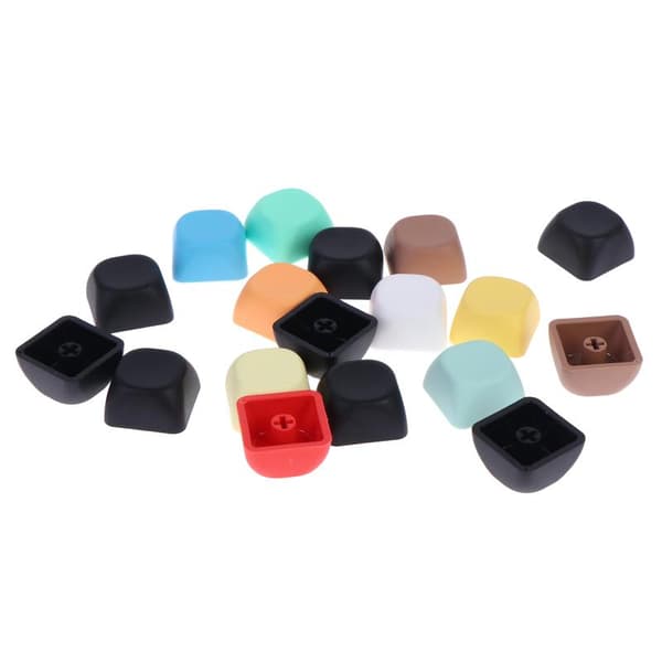 10/20 st PBT-tangentkapsel MOA-profil 1U Ej graverande DIY tom tangent 10pcs Black