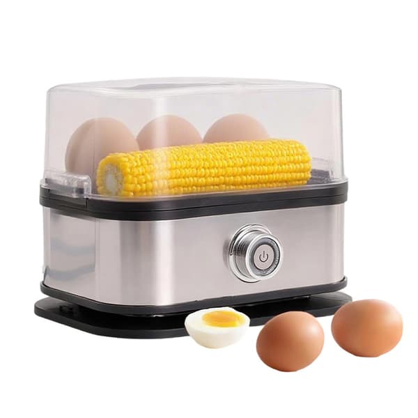 Eggkoker i rustfritt stål med automatisk avstenging, rask eggkoker A1