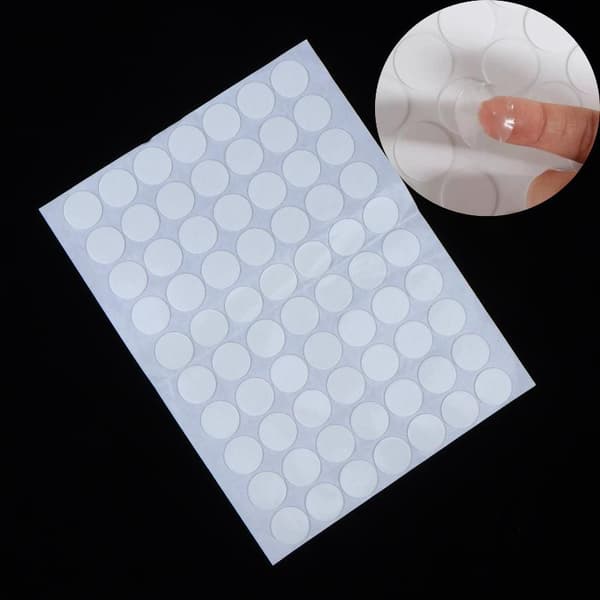 70 stk. 25 mm runde DIY 3D krystalklare epoxyklæbende R til håndværk
