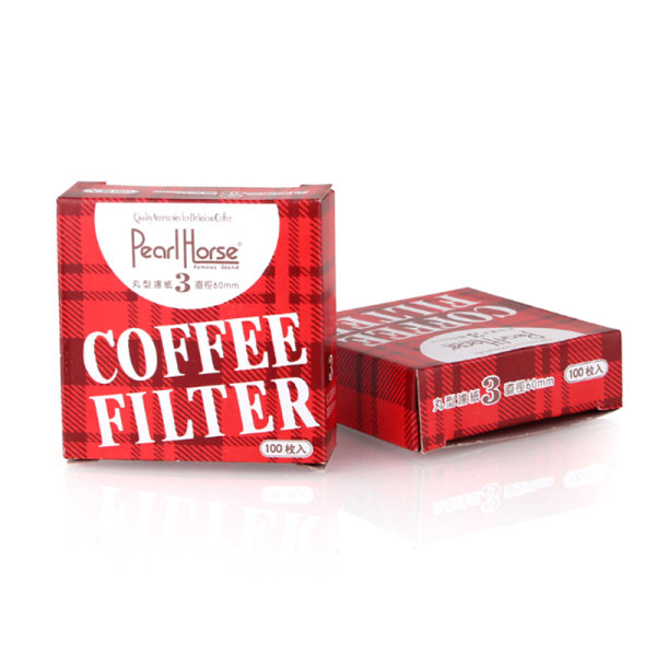 100st Runt Kaffefilter Papper Moka Pot Kaffebryggare Filter 60mm