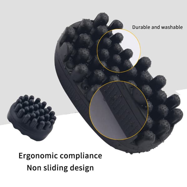 Krøllebørste i gummi for hårvask, Loc Twisting Comb Coil Af 4