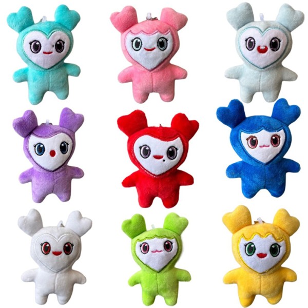 Ihana Pehmo Super Star Pehmolelu sarjakuva Animal Doll Avaimenperä Green