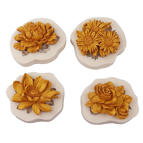 1st Pion Solros Lotus Molds Rose Flower Mould Dec D