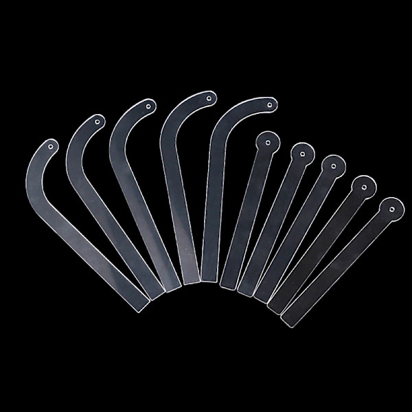 1/5 stk Klar øredobber Displayholder Bæreeffekt Stick Ear St C 5Pcs