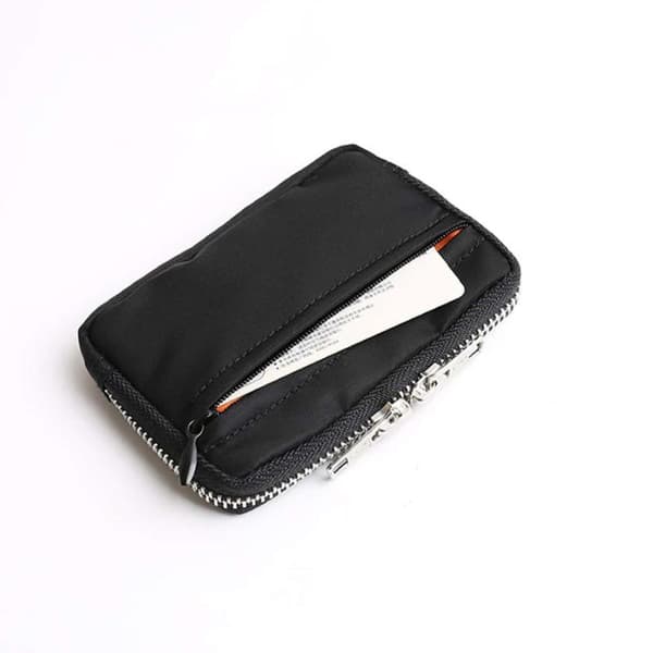 1 stk slank, vanntett nylon liten lommebok multifunksjonell Black