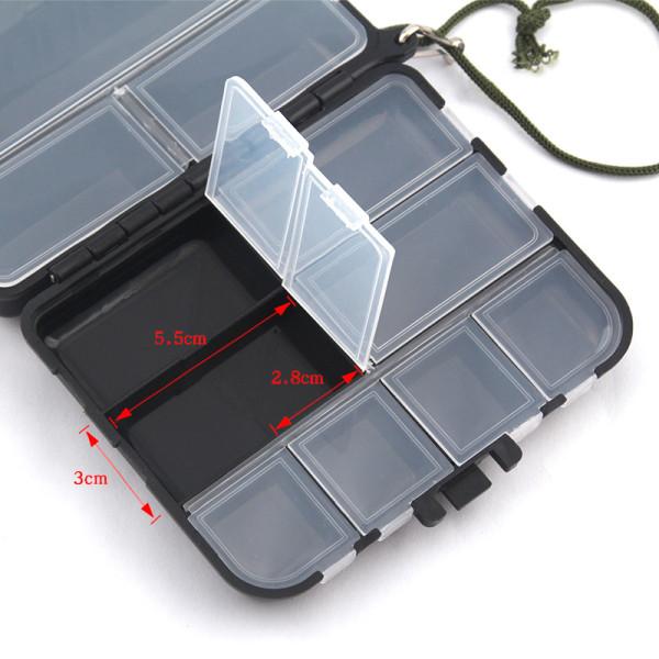 Mini case Flygande fiskeredskap Box Fiskesked Krok