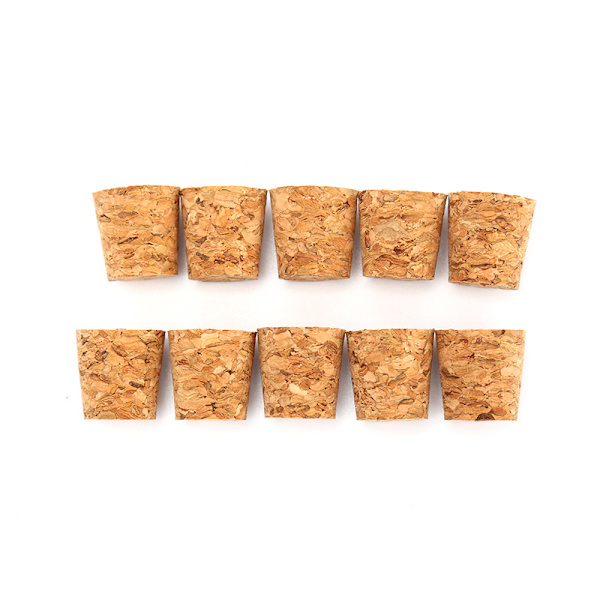 10 stk. Koniske naturlige korkpropper til vinflasker 18 10pcs