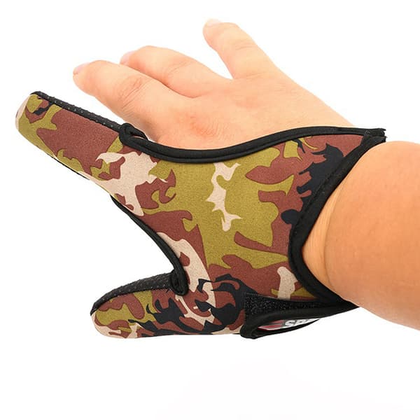 Fiskehandskar 2 Fingers Protector Andas Anti-Slip black