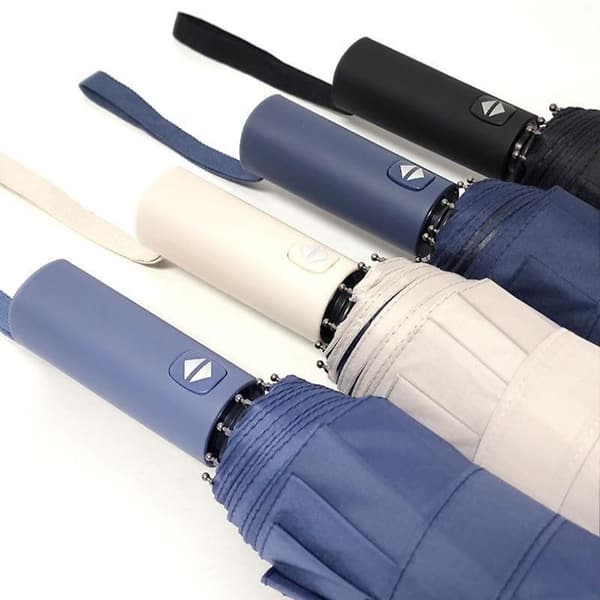 Ensfarget 24-bens stor automatisk paraply UV-beskyttelse sol A3