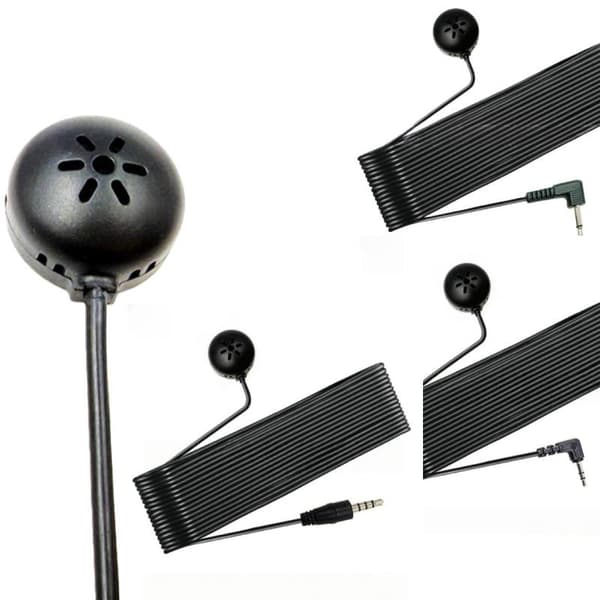 1 kpl mini 3,5 mm langallinen mikrofoni autostereoon, handsfree-mikrofoni 3 section plug