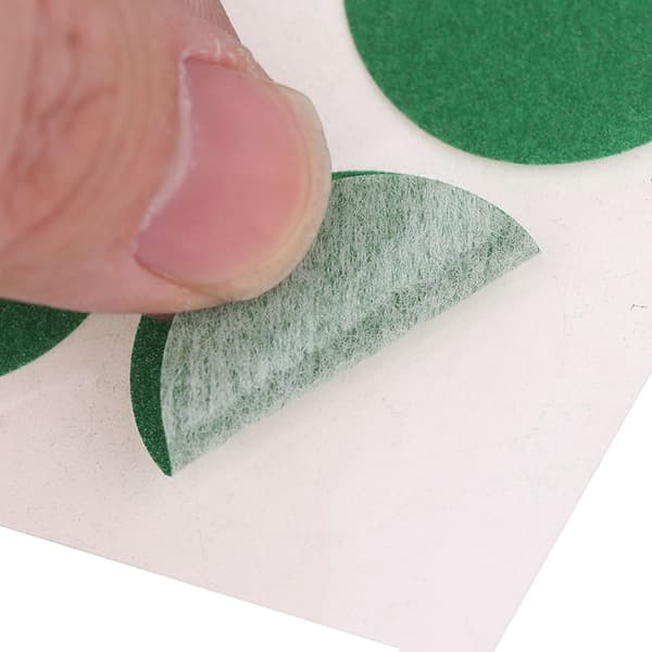 2 ark grønne runde selvklebende reparasjonslapper for biljardduk 55mm12pcs×2
