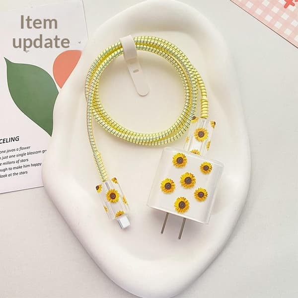 1 uppsättning USB-kabelskyddsfodral Original laddarskyddsskydd A2