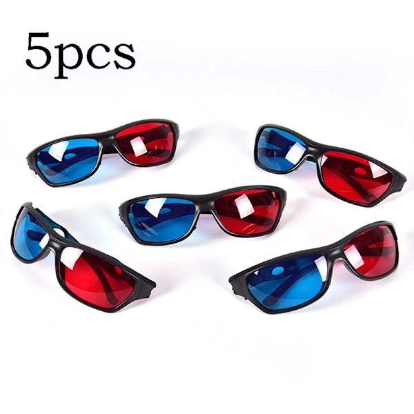 Kehys Punainen Sininen 3D-lasit Dimensional Anaglyph Movie Game D Black 80*58*35CM