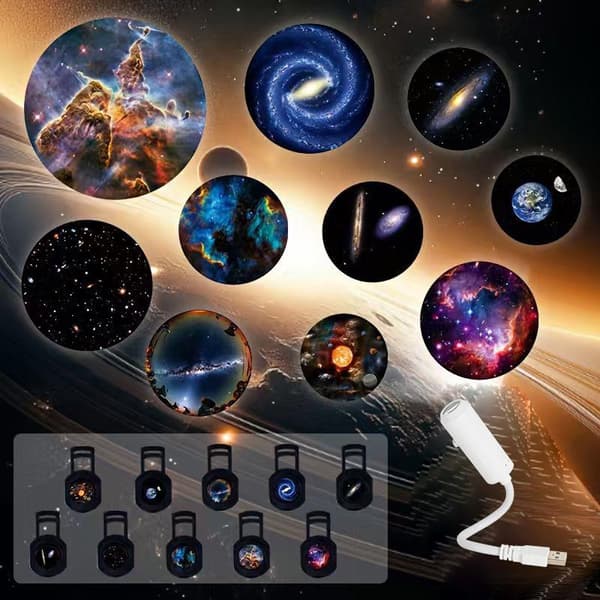 1 sæt USB Stjernehimmel/Ocean/Mælkevejen Serie Projektion Atmosfære L