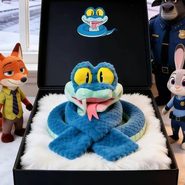 Zootopia Gary Snake Skjerf Anime Vinter Varme Teppevrister for Kvinner A2