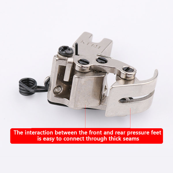 1 stk KT141 Flat Car Front Rear Interactive Presser Foot For Sewi