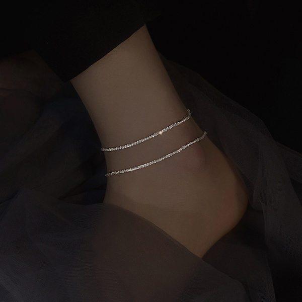 Sparkling Anklet Summer Temperament Light Luxury Niche Design S