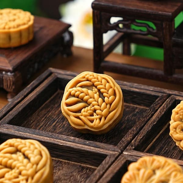 1 Set DIY Mooncake Form Plast Handpress Bakelseform Hand A5