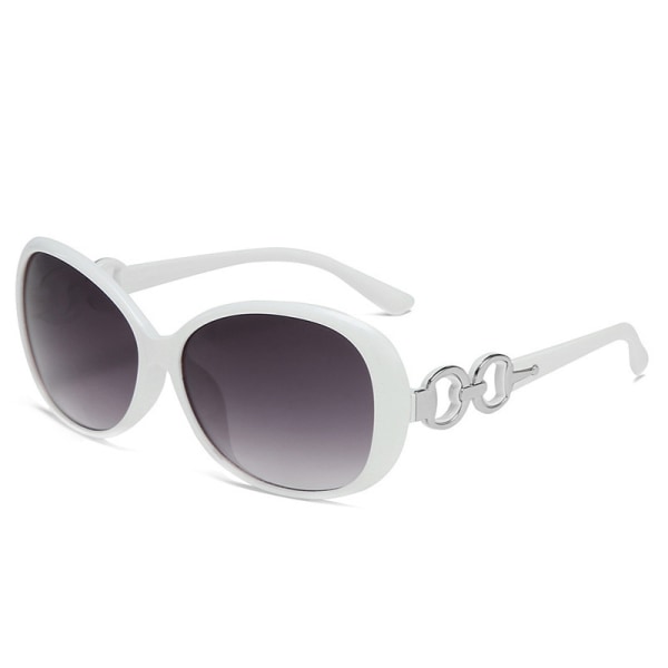 Solbriller Dame Solbriller Anti-ultraviolet Eyewear Fashion White frame gradient gray