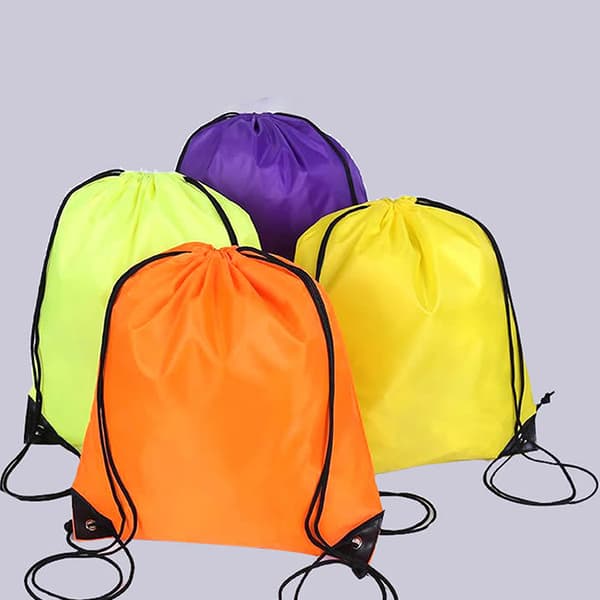 210D Polyester Vanntett Sammenleggbar Bundle Pocket Shop Ryggsekk Yellow