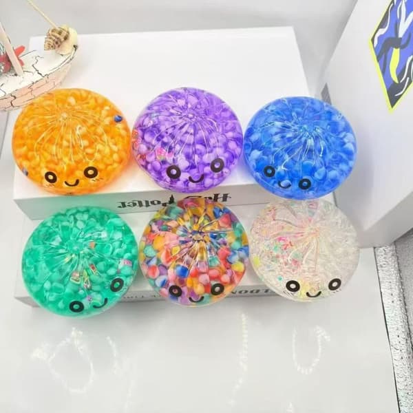 Bobleperle Dampet Bolle Damper Flydende Farver Tilfældig Blød Senso C Random 1pc