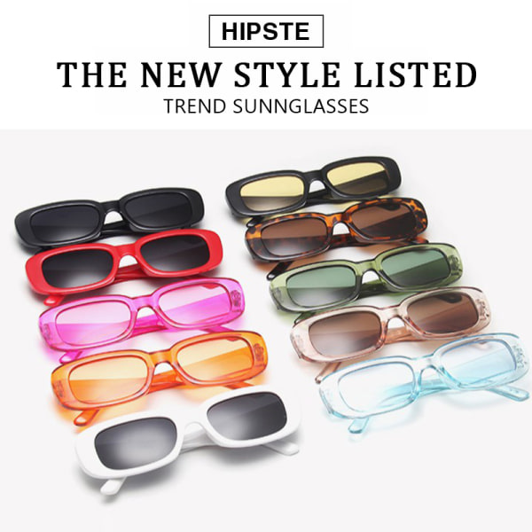 Små solbriller Kvinner Menn Trendy Vintage Brand Designer Hip Ho I