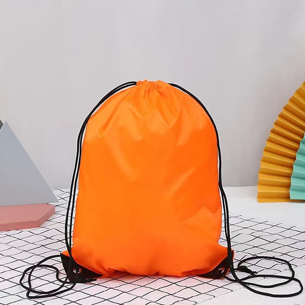 210D Polyester Vandtæt Foldbar Bundle Pocket Shop Rygsæk Orange