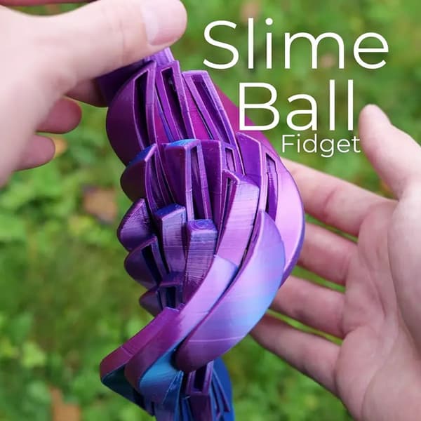 Slime Ball Fidget Toy 3D-printad Twistsphere Fidget Toy Gear Li A2