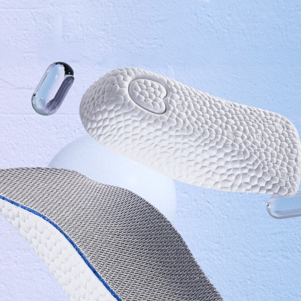 Høydeøkende innleggssåler Flat Feet Arch Support Ortopedisk Hal White L
